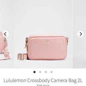 Lululemon Athletica Pink Crossbody Camera Bag NWT
